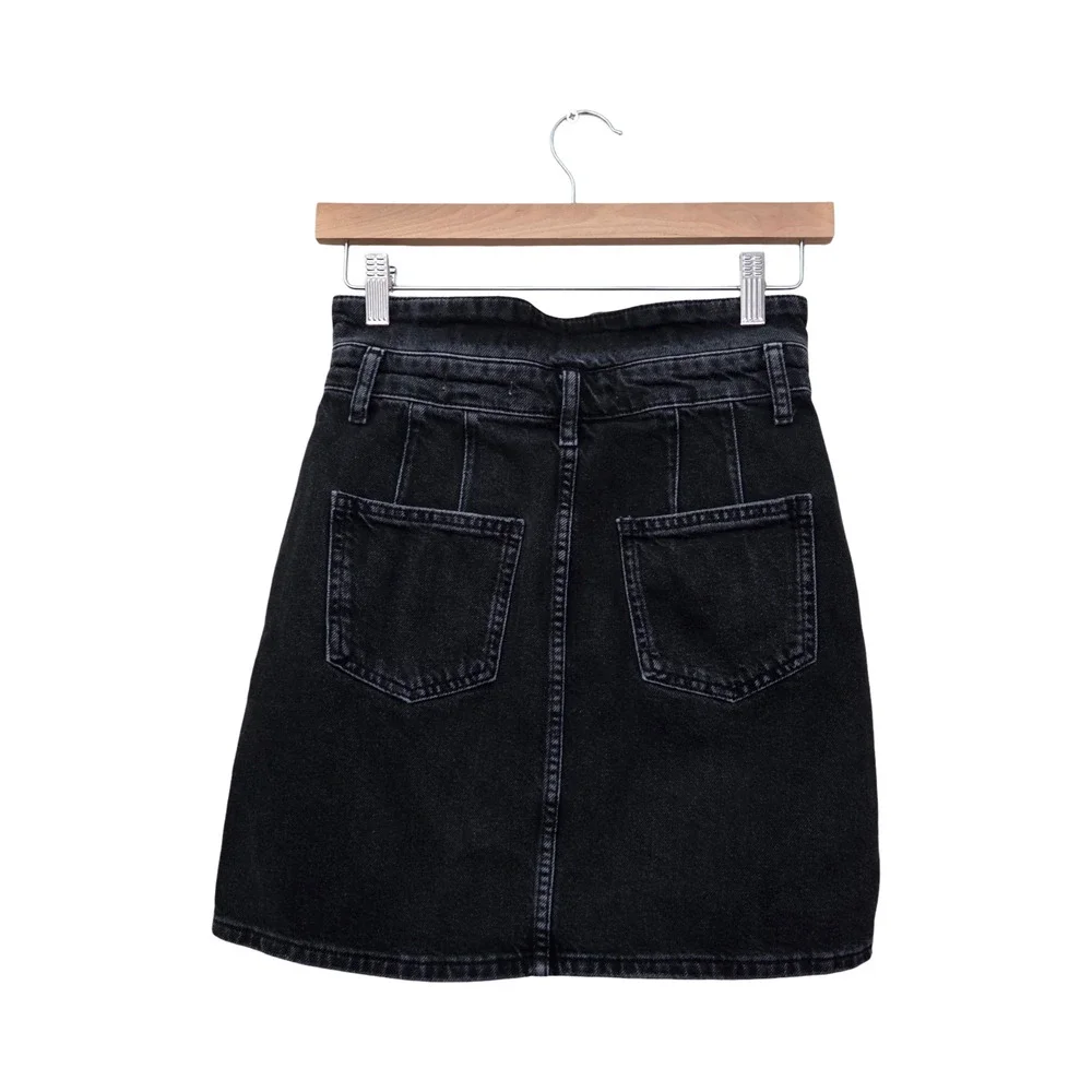 Pilcro and the Letterpress Anthropologie Button Up High Waist Denim Skirt